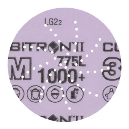 Produktfoto 1 von 3M 775L Präzisionsgeformtes Keramikkorn Folienscheibe Scheibe Ø 76.2 mm, Korngröße 1000+ 1000+ 250 per case