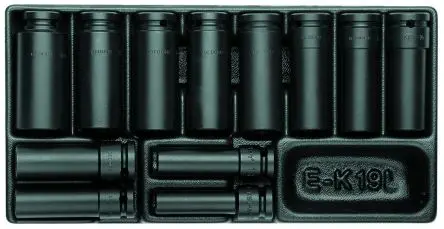 Produktfoto 1 von Gedore Steckschlüsselsatz 1/2 in Standard-Steckschlüssel ABS-Kunststoff 1/2 in 12-teilig