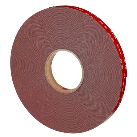 Produktfoto 1 von 3M 7100395430 3M VHB Acrylschaum Schaumstoff Klebeband doppelseitig, Grau, Stärke 0.6 mm, 33mm x 19 mm, 92N/cm