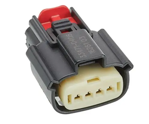 Produktfoto 1 von Molex 33471 Serie Steckverbindergehäuse 100 % Nylon, Buchse, Gerade, 4-polig, Steckverbindergehäuse