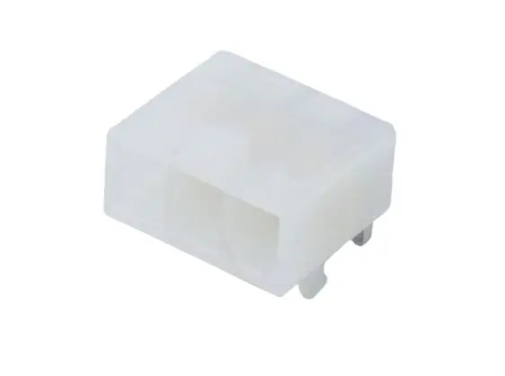 Produktfoto 1 von Molex 5569 Leiterplattenleiste Vertikal, 3-polig / 2-reihig, Raster 4.2 mm gewinkelt, Kabel-Platine, Ummantelt