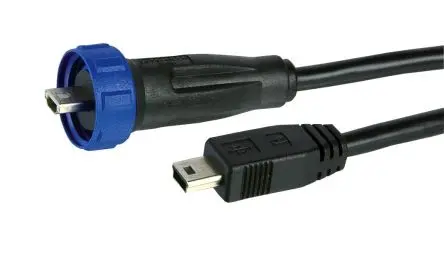Produktfoto 1 von Bulgin Stecker 400 Series USB-Kabel, Micro-USB Typ B Stecker / USB Typ A, 2 m USB 2.0