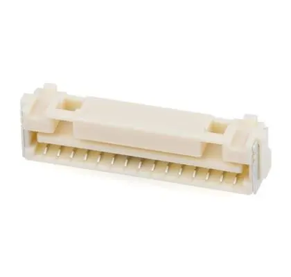 Produktfoto 1 von Molex 502382 Stiftsockel Vertikal, 15-polig / 1-reihig, Raster 1.25 mm Raster Oberfläche, Kabel-Platine, Ummantelt