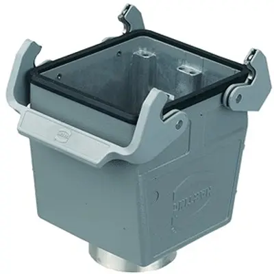 Produktfoto 1 von HARTING Han B Gehäuse Doppelter Hebel 2, Kabel 32B Kupplungsgehäuse, IP65