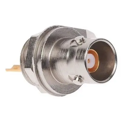 Molex 73115 Buchse Koaxialsteckverbinder BNC-Steckverbinder, Frontplattenmontage, 50 Ω Lot Tafelmontage Typ, Gerade