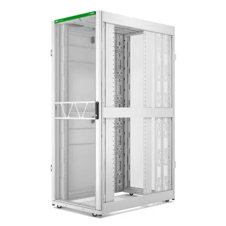 Produktfoto 1 von APC Serie NetShelter SX Gehäuse, 42 U, Stahl, Ges H. 1991 mm, Weiß 1200 mm, 157.53 kg, 4-beinig 750 mm