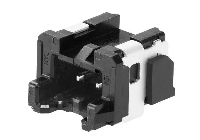 Produktfoto 1 von Molex 505578 Leiterplattenleiste gewinkelt, 2-polig / 1-reihig, Raster 2 mm SMD, Kabel-Platine, Ummantelt