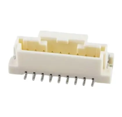 Produktfoto 1 von Molex 560020 Stiftsockel Vertikal, 9-polig / 1-reihig, Raster 2 mm Raster Oberfläche, Kabel-Platine, Ummantelt