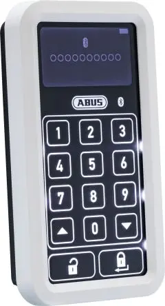 Produktfoto 1 von ABUS PIN-Codeschloss, Drahtlos Bluetooth 14 Tasten Weiß