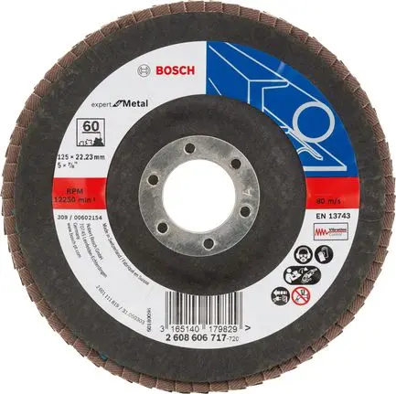 Produktfoto 1 von Bosch X551 Aluminiumbeschichtet Lamellenscheibe Ø 125 mm 1 pro Paket