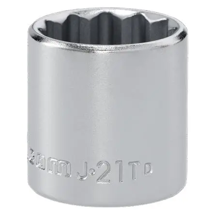 Produktfoto 1 von Facom 3/8 in 12-Kant Buchse SW 21 mm 12-Kant x 33mm