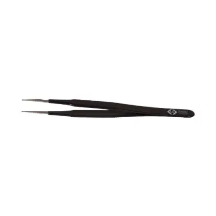 Produktfoto 1 von CK Edelstahl Pinzette, 120mm, Spitze Geriffelt 1-teilig ESD-Sicherheit