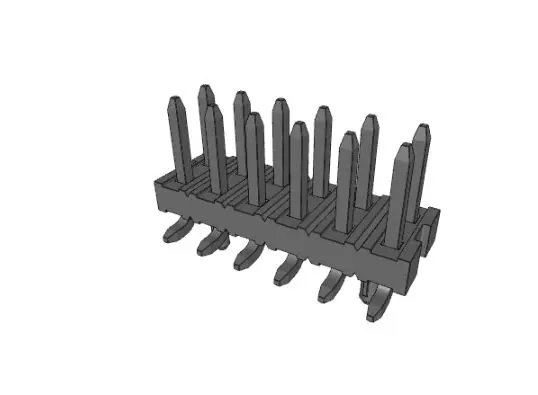 Produktfoto 1 von Molex 87759 Leiterplattenleiste Vertikal, 12-polig / 2-reihig, Raster 2 mm SMD, Platine-Platine, Unisoliert