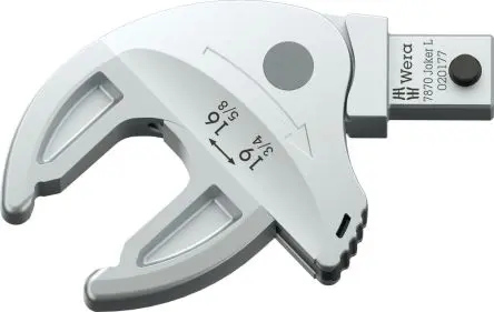 Produktfoto 1 von Wera, 9 x 12 mm Vierkant Schraubenschlüssel, 80x44x14 mm