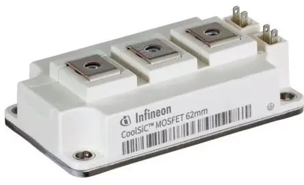 Produktfoto 1 von Infineon Halbbrücke C Series N-Kanal, Schraubanschlussklemme MOSFET-Module 1200 V Erweiterung / 185 A 20 mW, 7-Pin