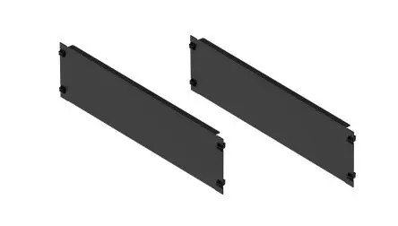 Produktfoto 1 von Aten Stahl Frontplatte 3 U, Schwarz 133 mm 482mm