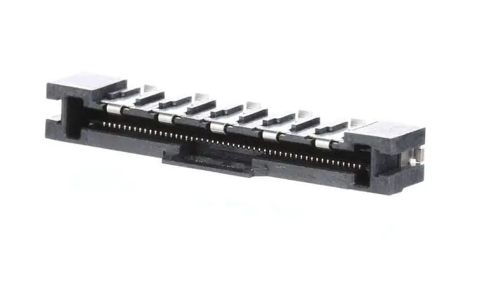 Produktfoto 1 von Molex 501786, SMD gewinkelt Anschluss, 50-polig / 1-reihig, Raster 0.5 mm, SMD