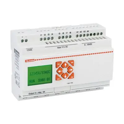 Produktfoto 1 von Lovato LRD Speicherprogrammierbare Steuerung, 12 Eing. Relais Ausg.Typ Analog Eing.Typ