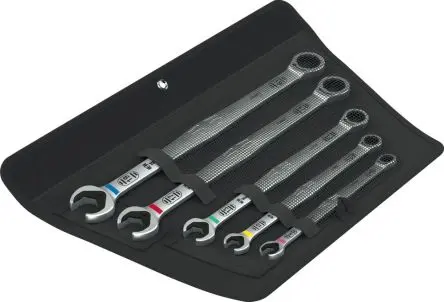 Produktfoto 1 von Wera Schraubenschlüsselsatz Schraubenschlüsselsatz CrMo-Stahl, 5-teilig 8 mm