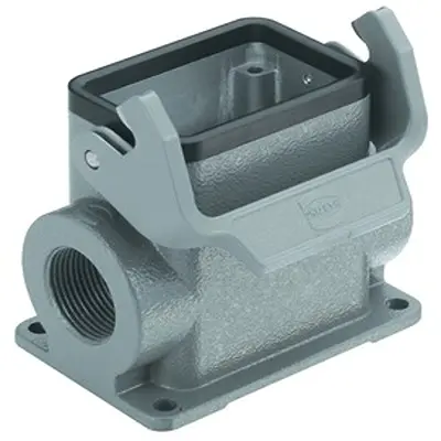 Produktfoto 1 von HARTING Han HMC Oberflächenmontiertes Gehäuse Einhebel 1, SMD 10B Oberflächenmontiertes Gehäuse, IP65