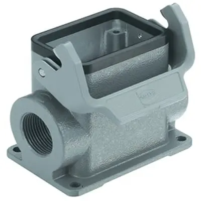 Produktfoto 1 von HARTING Han HMC Oberflächenmontiertes Gehäuse Einhebel 1, Oberfläche 10B Oberflächenmontiertes Gehäuse, IP65