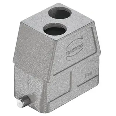 Produktfoto 1 von HARTING Han B Haube Einhebel 1, Kabel 10B Haube, IP65, IP66, IP67