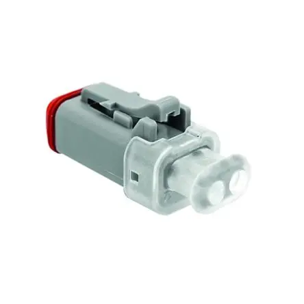Produktfoto 1 von Amphenol AT Kfz-Steckverbinder, Kabel, Stecker, Crimpbefestigung, Buchse, 2-polig, Grau / 1-reihig