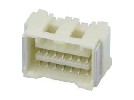 Molex 503148 Buchsentülle gewinkelt, 14-polig / 2-reihig, Raster 1.5 mm Raster Oberfläche, Belegung, Kabel-Platine,