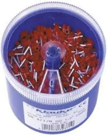 Produktfoto 1 von Klauke GR47 Kabelende, Stift ø 1.4 mm, Rot, Polypropylen, 8 mm, 14mm, Isoliert
