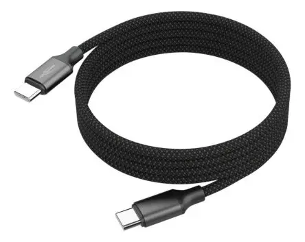 Produktfoto 1 von Ansmann Stecker 1700 USB Kabel, USB 2.0 Typ C Stecker / USB 2.0 Typ C, 120 cm USB 2.0 Schwarz