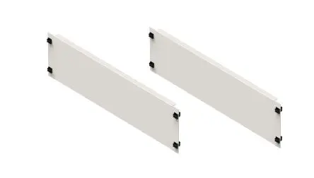Produktfoto 1 von Aten Stahl Frontplatte 3 U, Weiß 133 mm 482mm