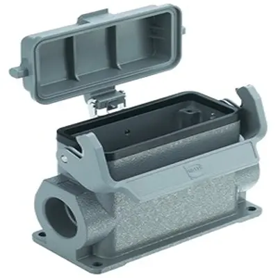 Produktfoto 1 von HARTING Han B Oberflächenmontiertes Gehäuse Einhebel 1, SMD 16B Oberflächenmontiertes Gehäuse, IP65