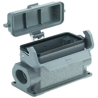 Produktfoto 1 von HARTING Han B Oberflächenmontiertes Gehäuse Einhebel 1, Oberfläche 16B Oberflächenmontiertes Gehäuse, IP65