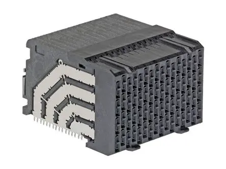 Produktfoto 1 von Molex 171320, 1.9 mm Backplane-Steckverbinder Backplane-Steckverbinder, 128-polig Buchse, 8-reihig, gewinkelt,