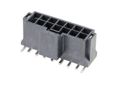 Molex 105429 Stiftsockel Vertikal, 14-polig / 2-reihig, Raster 2.5 mm Raster Durchsteckmontage, Kabel-Platine, Ummantelt