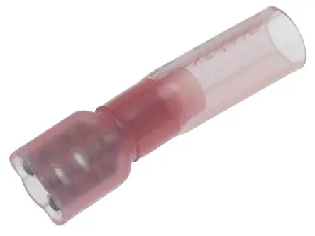 Produktfoto 1 von Molex 19164 Schnellkupplungs-Crimpanschluss, Rot, Isoliert, 6.35 x 0.81 mm, Buchse, 18 AWG min, 22 AWG