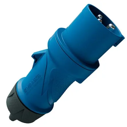 Produktfoto 1 von MENNEKES PowerTOP Xtra G Netzstecker Anthrazit, Blau, Fehgrau 3P, 230V, Kabel 180° IP54 16A