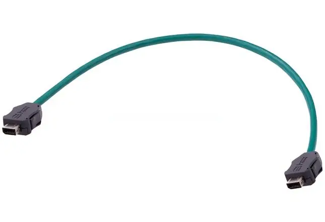 Produktfoto 1 von HARTING IX Industrial Cat6a Kabel assembliert, 10 m, Grün, A IX Industrie Stecker, B Ix Industriell Stecker Abgeschirmt,