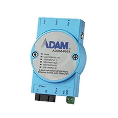 Produktfoto 1 von Advantech Verwaltungsfreier Ethernet-Switch 5-Port Unmanaged Ethernet-Switch 100Mbit/s