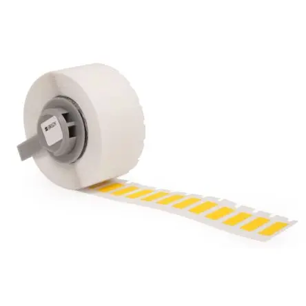 Produktfoto 1 von Brady Etikett B. 15 mm für M610 750 Pro Rolle auf Weiß 6 mm Gelb Nylonstoff