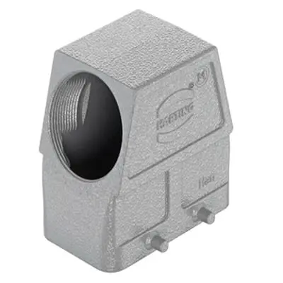 Produktfoto 1 von HARTING Han B Haube Doppelter Hebel 2, Kabel 10B Haube für seitliche Kabeleinführung, IP65, IP66, IP67