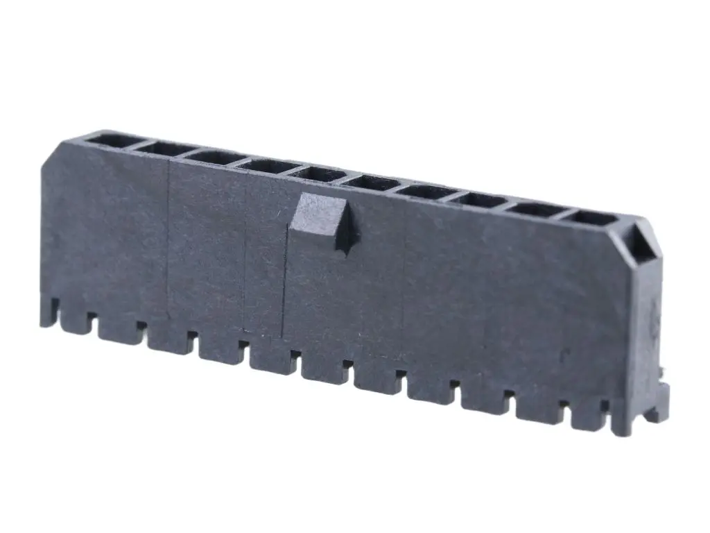 Produktfoto 1 von Molex 43650 Leiterplattenleiste gewinkelt, 10-polig / 1-reihig, Raster 3 mm SMD, Wire-to-Board-Steckverbindersystem,