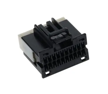 Produktfoto 1 von Molex 31410 Steckverbindergehäuse, Frei hängend, Gehäuse, Crimpbefestigung, Buchse, 20-polig, Schwarz / 2-reihig