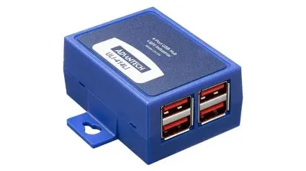 Produktfoto 1 von Advantech, 2,0 Industrieller USB-Hub, 4 USB Ports, USB 2.0, USB T: 27 mm H: 27 mm B: 65mm