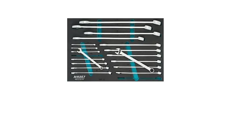 Produktfoto 1 von HAZET Ratschen Satz Ring-Maulschlüssel Satz CrV-Stahl, 19-teilig 8 to 34 mm