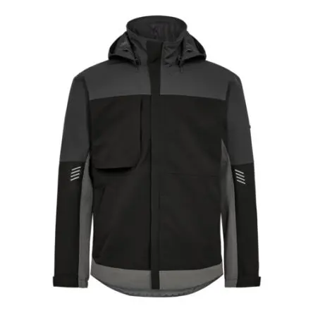 Produktfoto 1 von Engel Workwear 1129-159 Herren Wasserdicht Jacke 100 % Polyester Schwarz, Grau, Größe S