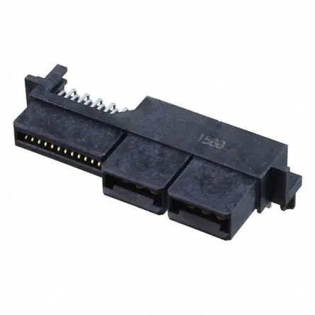 Produktfoto 1 von Molex 45984 Buchsentülle gewinkelt, 28-polig / 2-reihig, Raster 12 mm Raster Oberfläche, Ummantelt