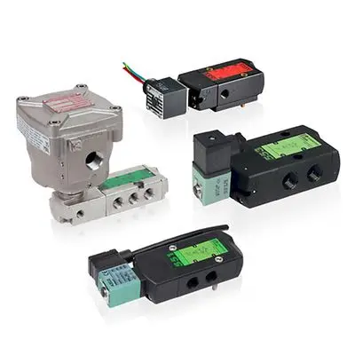 Produktfoto 1 von EMERSON – AVENTICS 5/2 Monostabil 551 Wegesteuerventil G, Elektromagnet-betätigt 230V