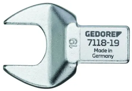 Produktfoto 1 von Gedore, 14 x 18 mm Offenes Ende Anschlusstück, Chrom matt