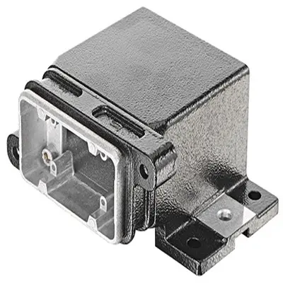 Produktfoto 1 von HARTING Han HPR Oberflächenmontiertes Gehäuse Schraubbefestigung, SMD 6B Haube für obere Kabeleinführung, IP65, IP68,
